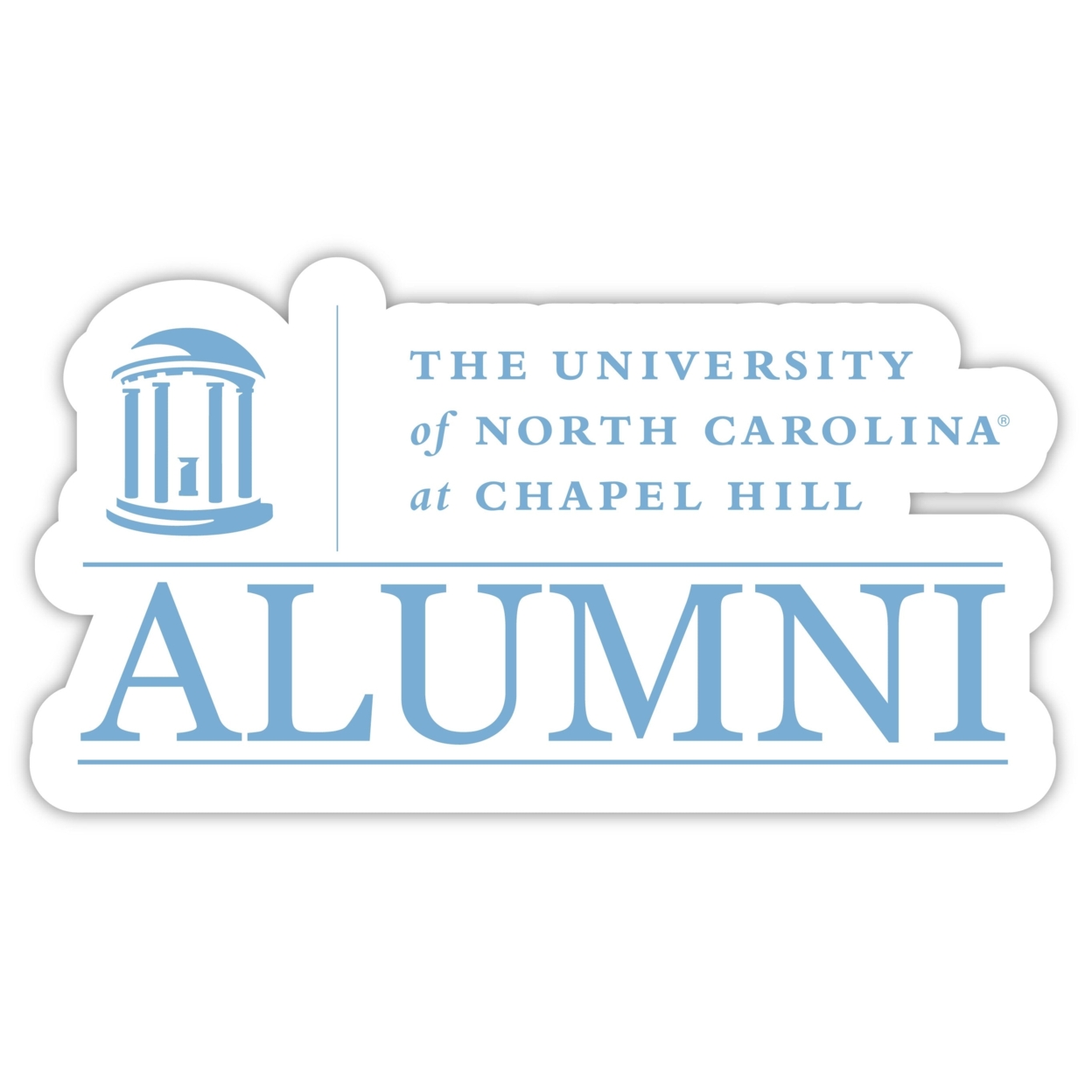 UNC Tar Heels Alumni 4 Sticker - (4 Pack)