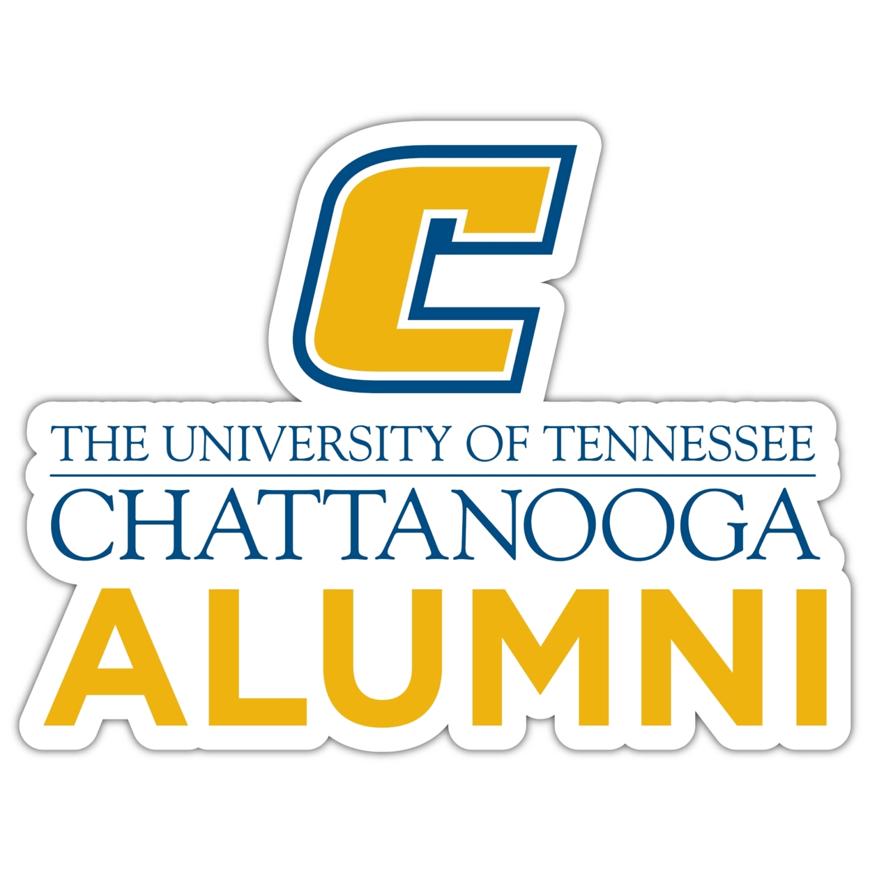 University Of Tennessee At Chattanooga Alumni 4 Sticker - (4 Pack)