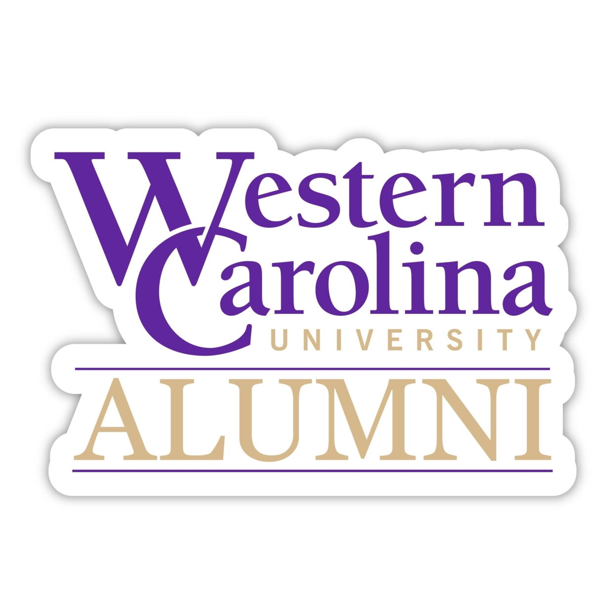 Western Carolina University Alumni 4 Sticker - (4 Pack)