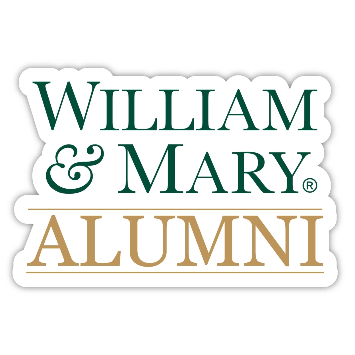 William And Mary Alumni 4 Sticker - (4 Pack)