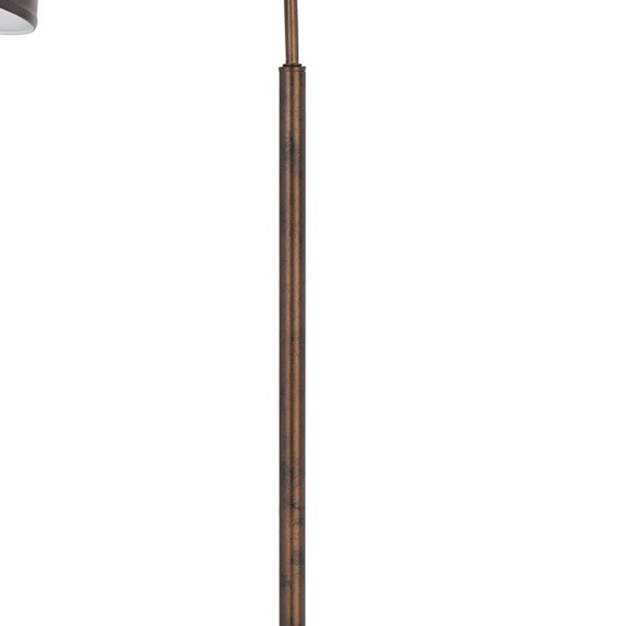 61 Inch Adjustable Tall Metal Floor Lamp, Dome Shade, Copper- Saltoro Sherpi