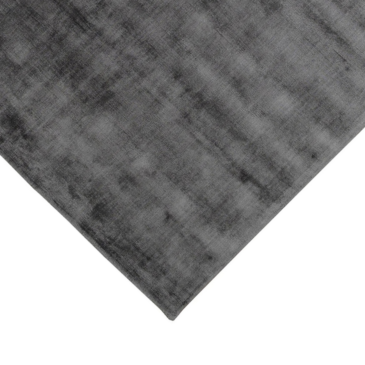 Arlo 9 X 12 Area Rug, Charcoal Gray Viscose, Handcrafted, Non Reversible - Saltoro Sherpi