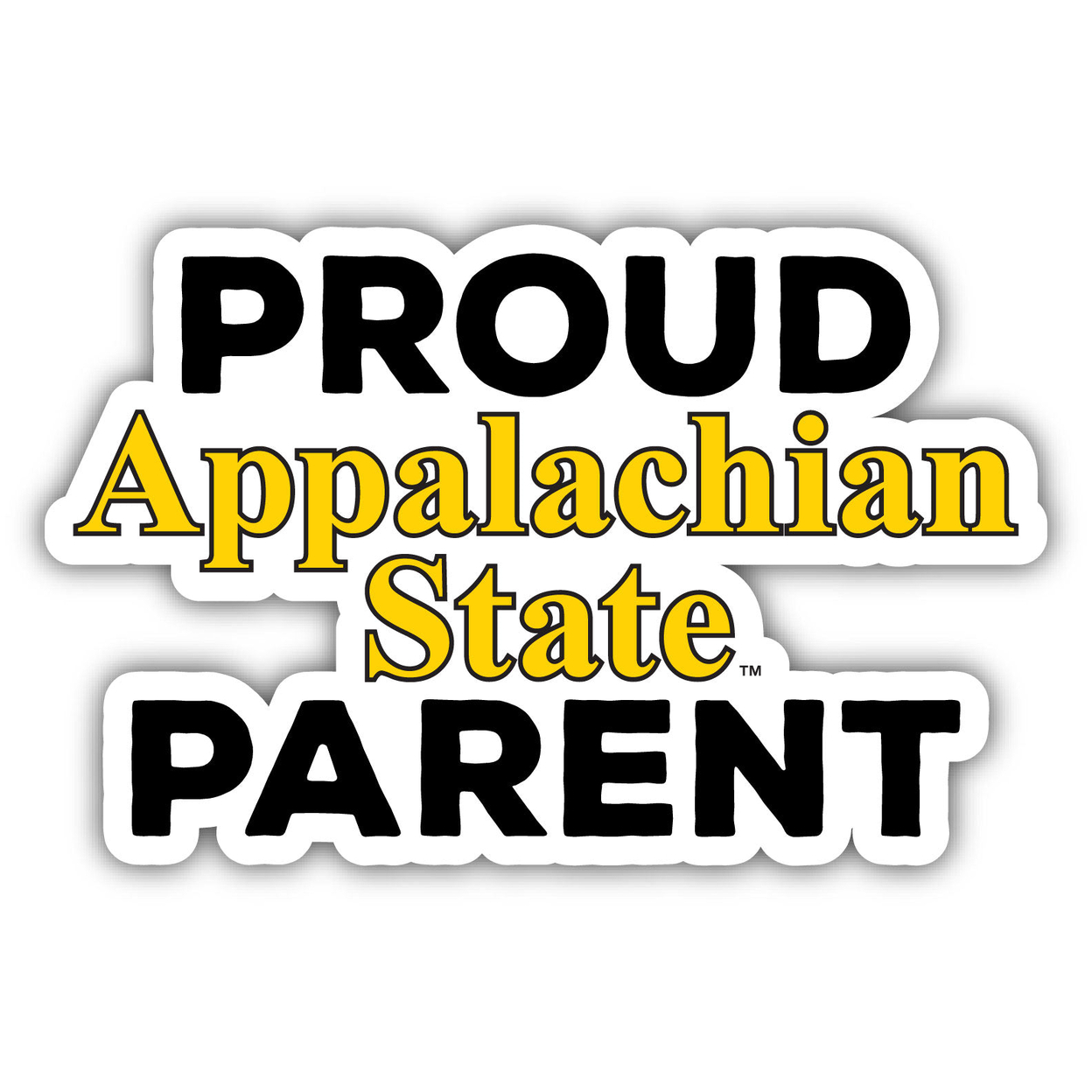Appalachian State Proud Parent 4 Sticker - (4 Pack)