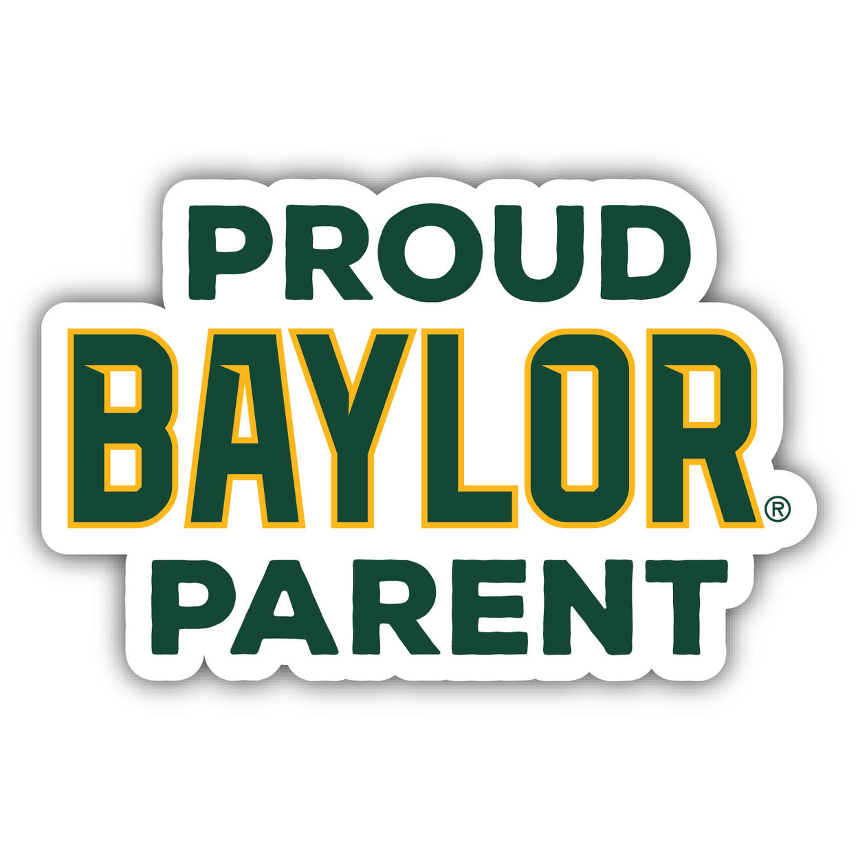 Baylor Bears Proud Parent 4 Sticker - (4 Pack)