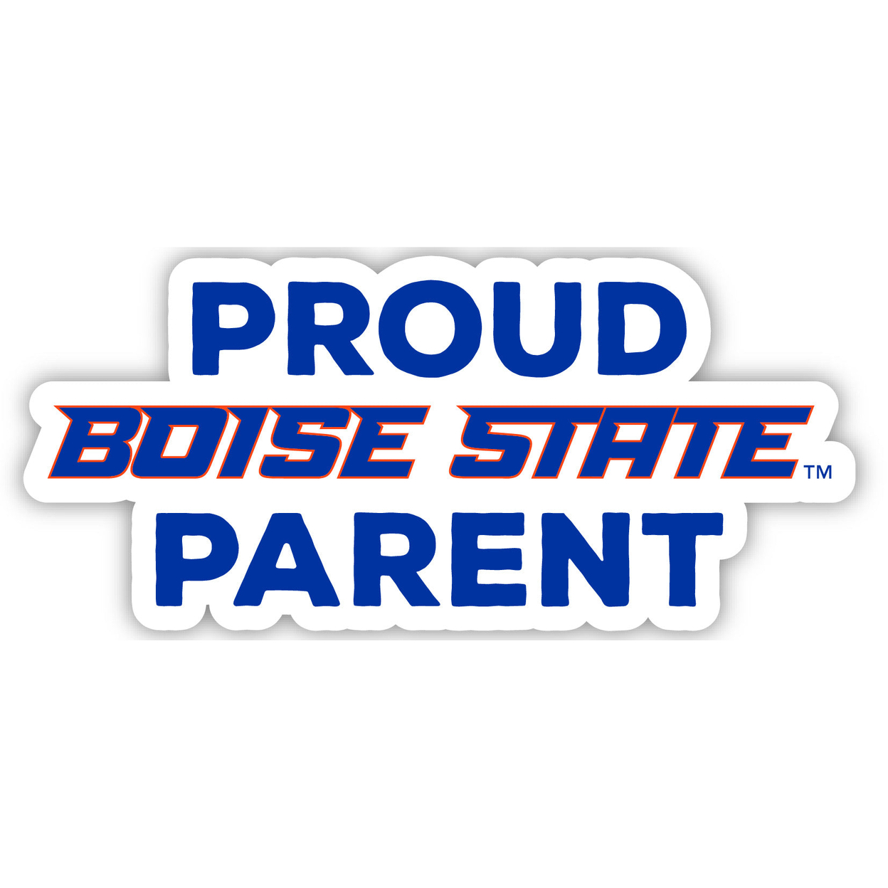 Boise State Broncos Proud Parent 4 Sticker - (4 Pack)