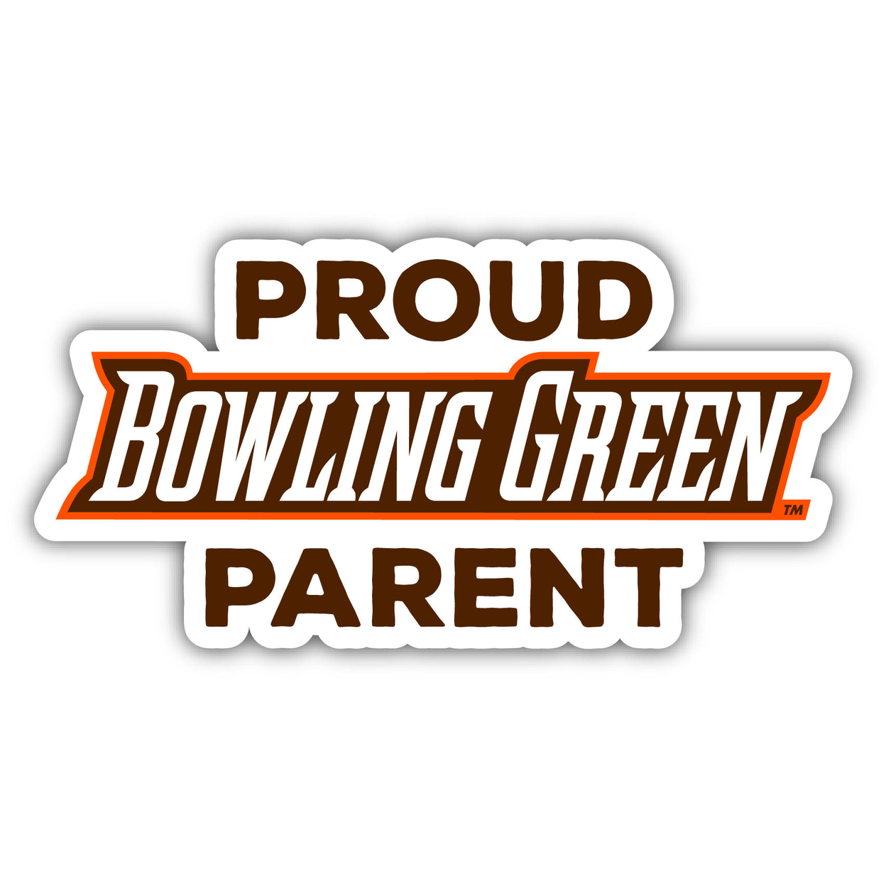 Bowling Green Falcons Proud Parent 4 Sticker - (4 Pack)