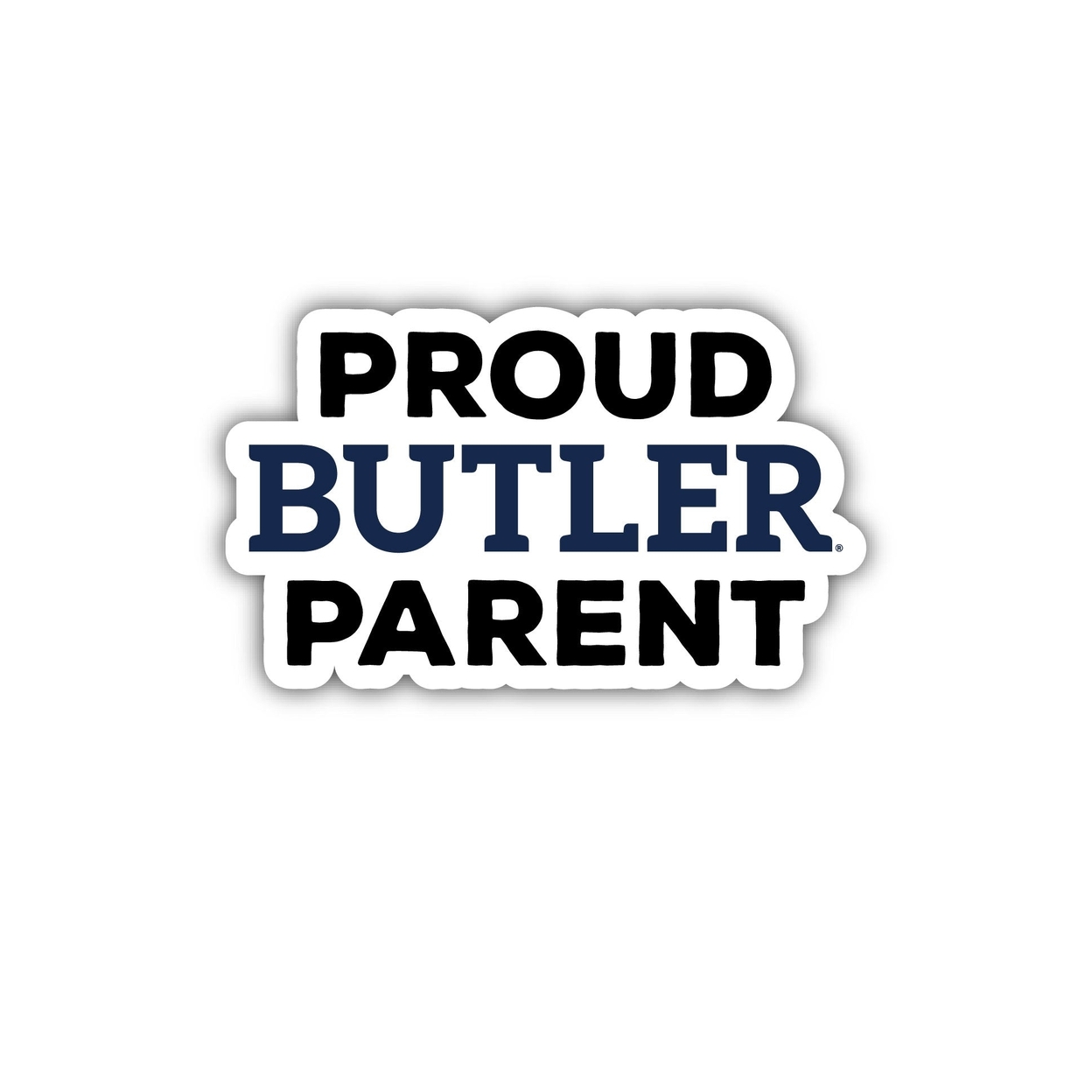 Butler Bulldogs Proud Parent 4 Sticker - (4 Pack)