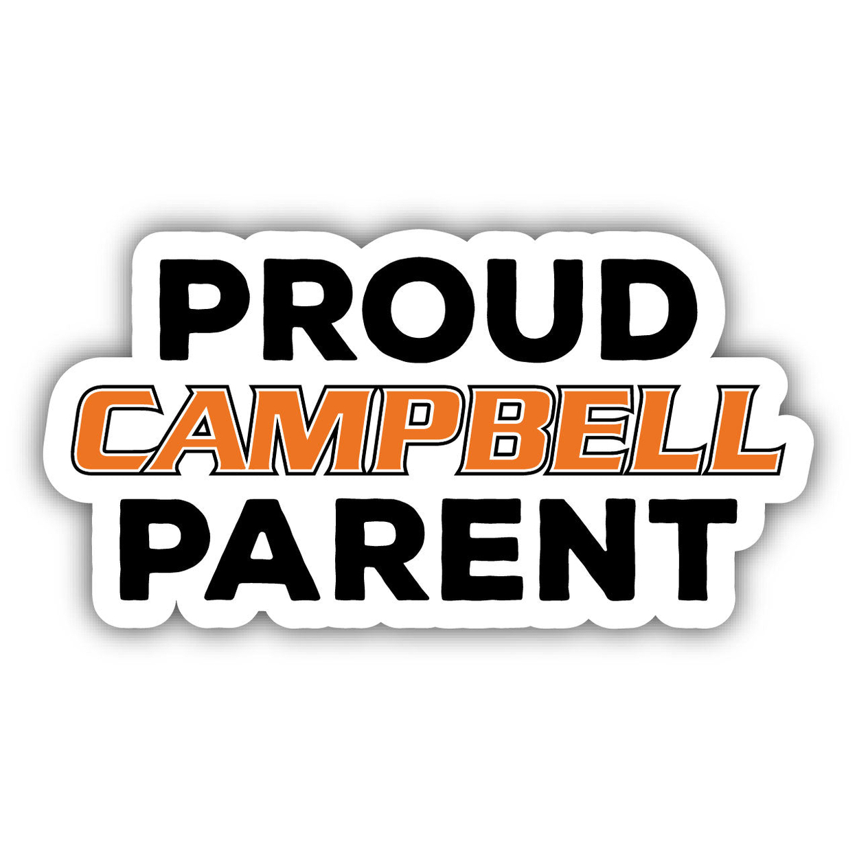 Campbell University Fighting Camels Proud Parent 4 Sticker - (4 Pack)