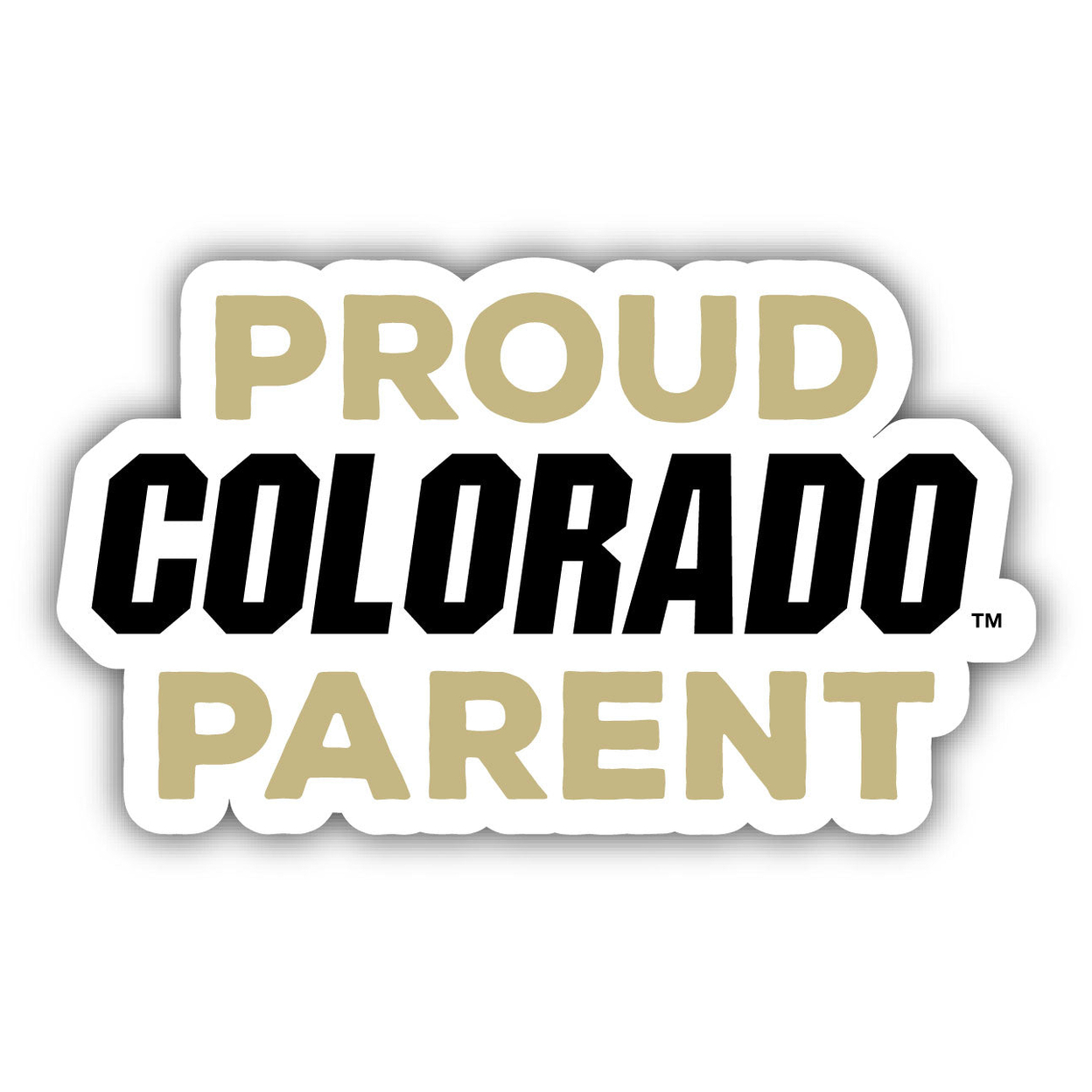 Colorado Buffaloes Proud Parent 4 Sticker - (4 Pack)