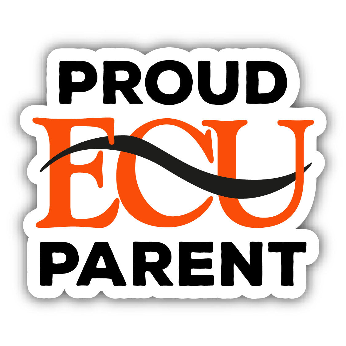 East Central University Proud Parent 4 Sticker - (4 Pack)