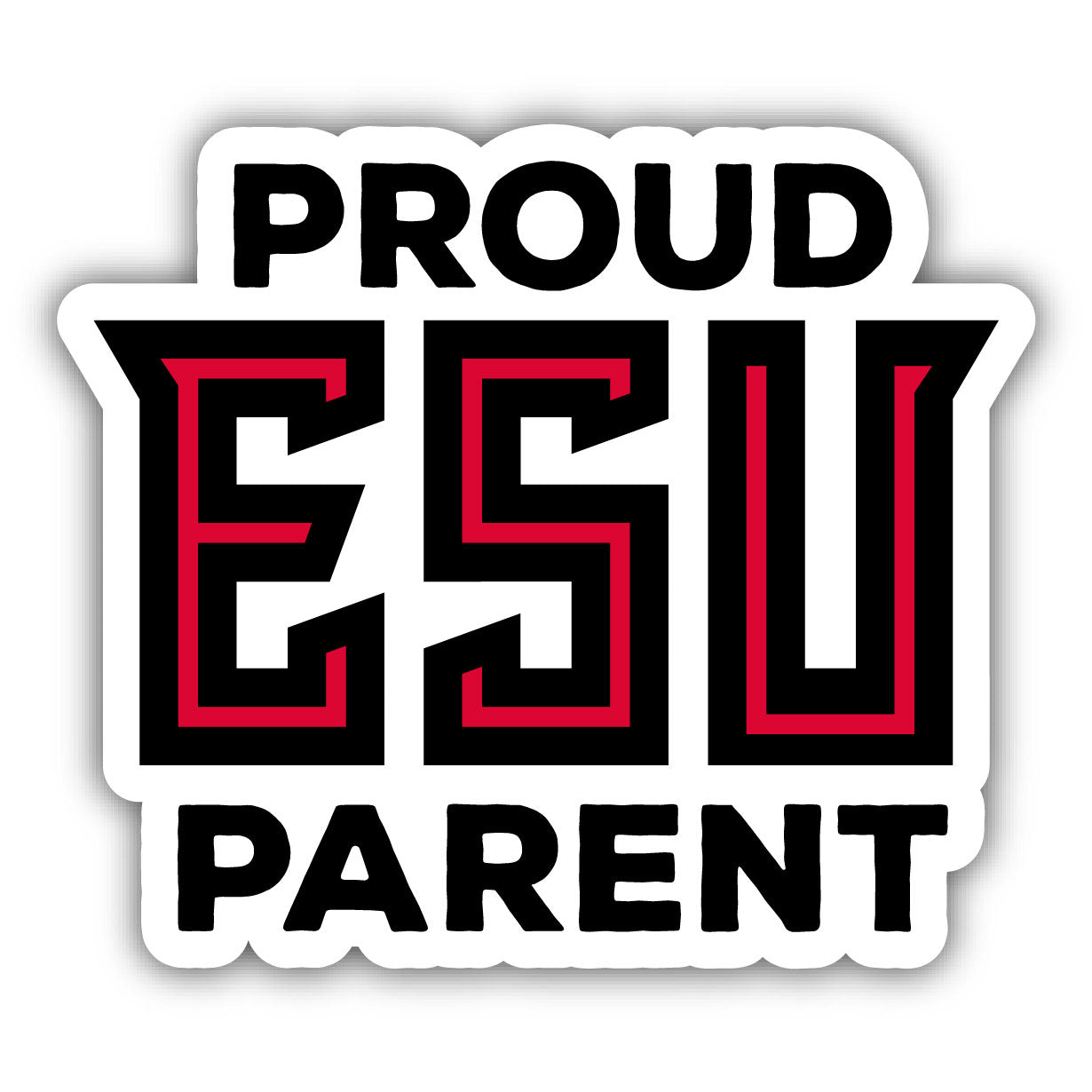 East Stroudsburg University Proud Parent 4 Sticker - (4 Pack)