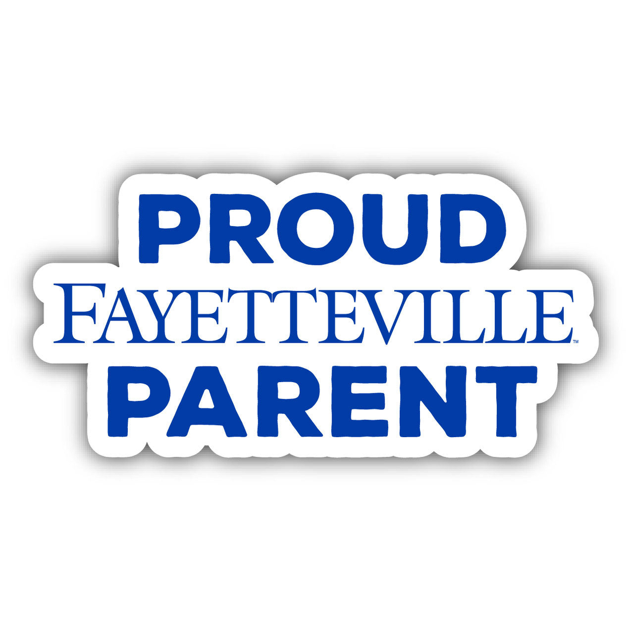 Fayetteville State University Proud Parent 4 Sticker - (4 Pack)