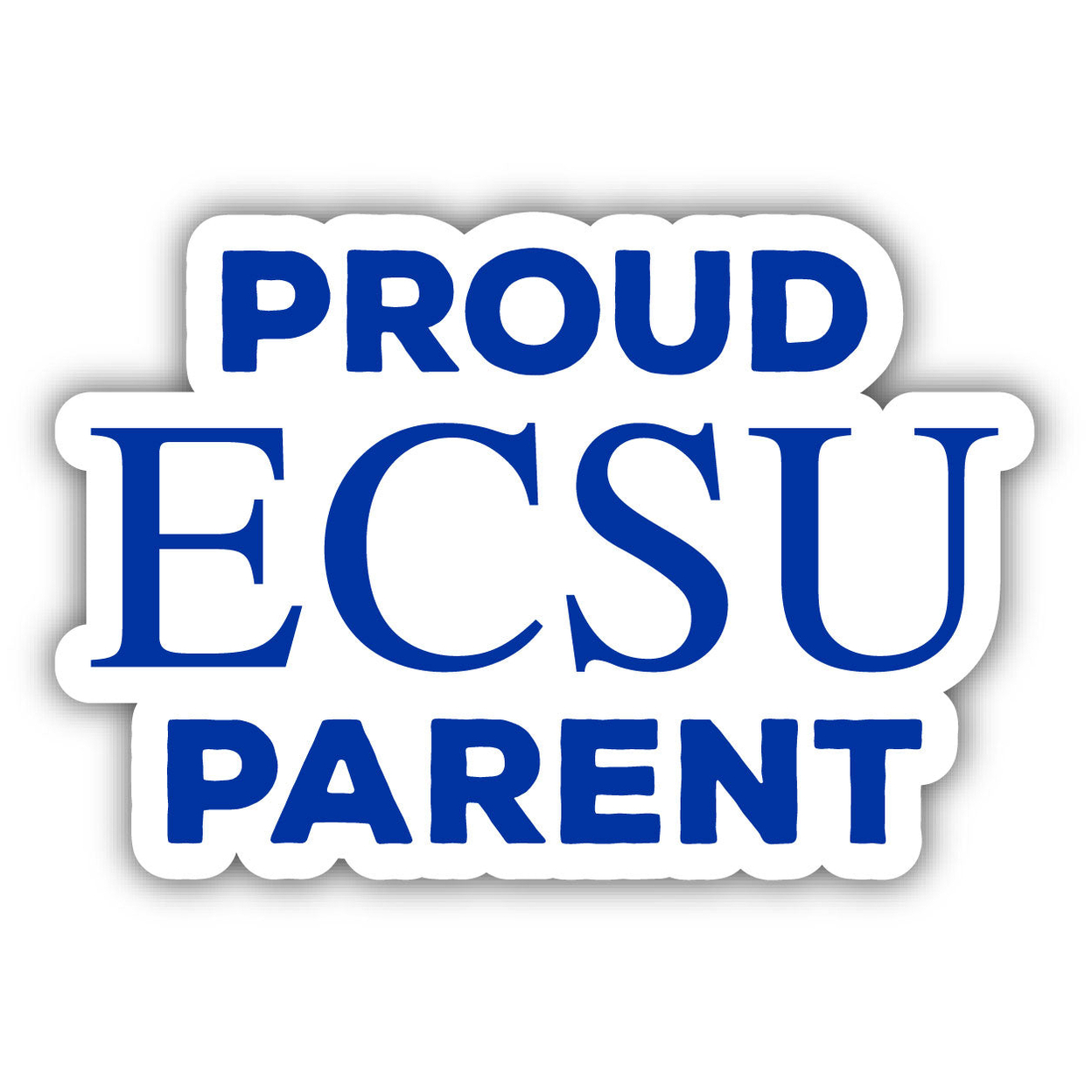 Elizabeth City State University Proud Parent 4 Sticker - (4 Pack)