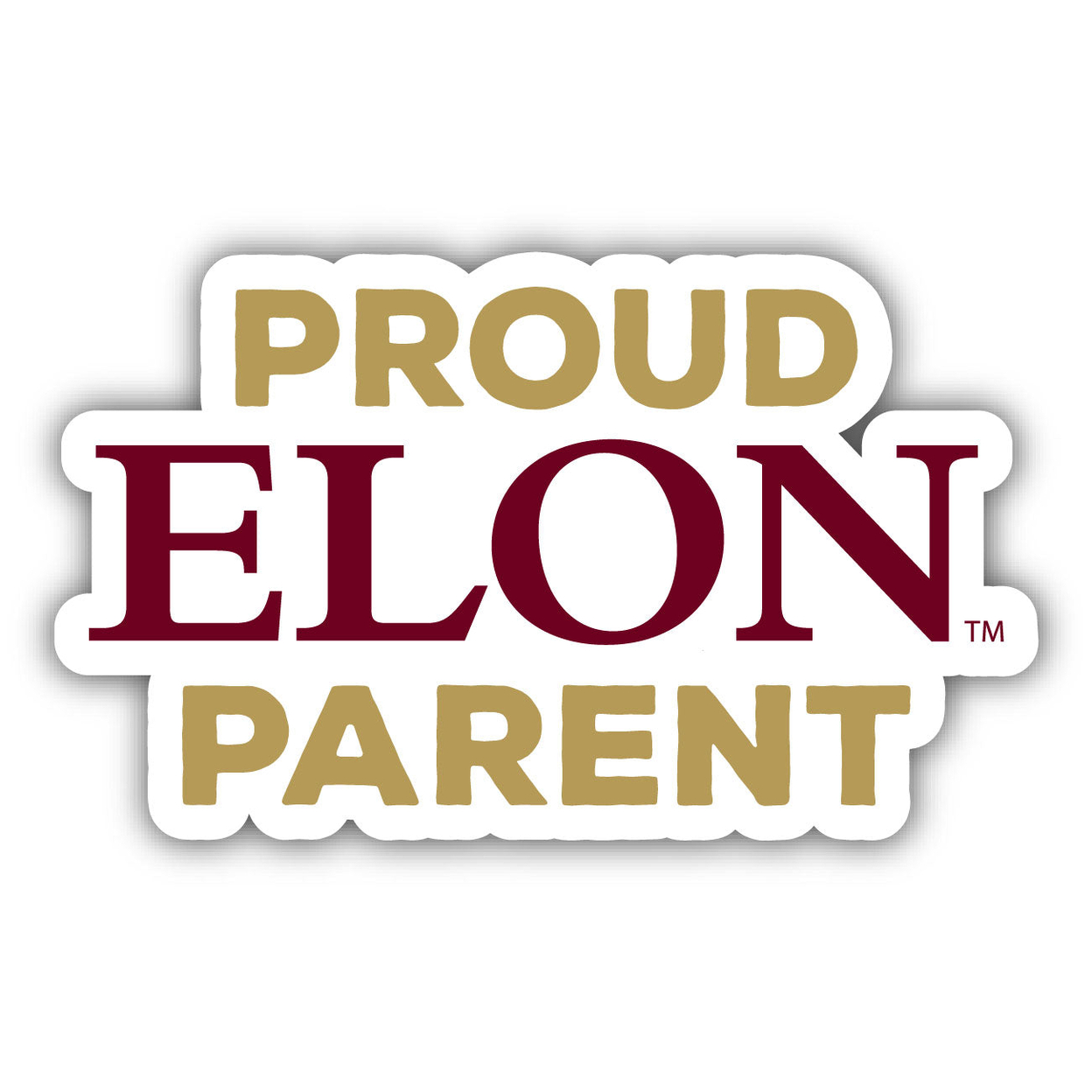 Elon University Proud Parent 4 Sticker - (4 Pack)