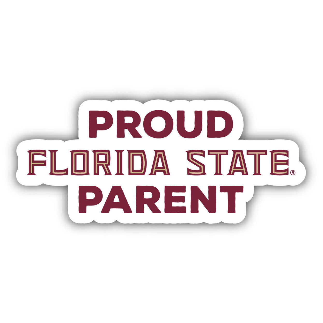Florida State Seminoles Proud Parent 4 Sticker - (4 Pack)