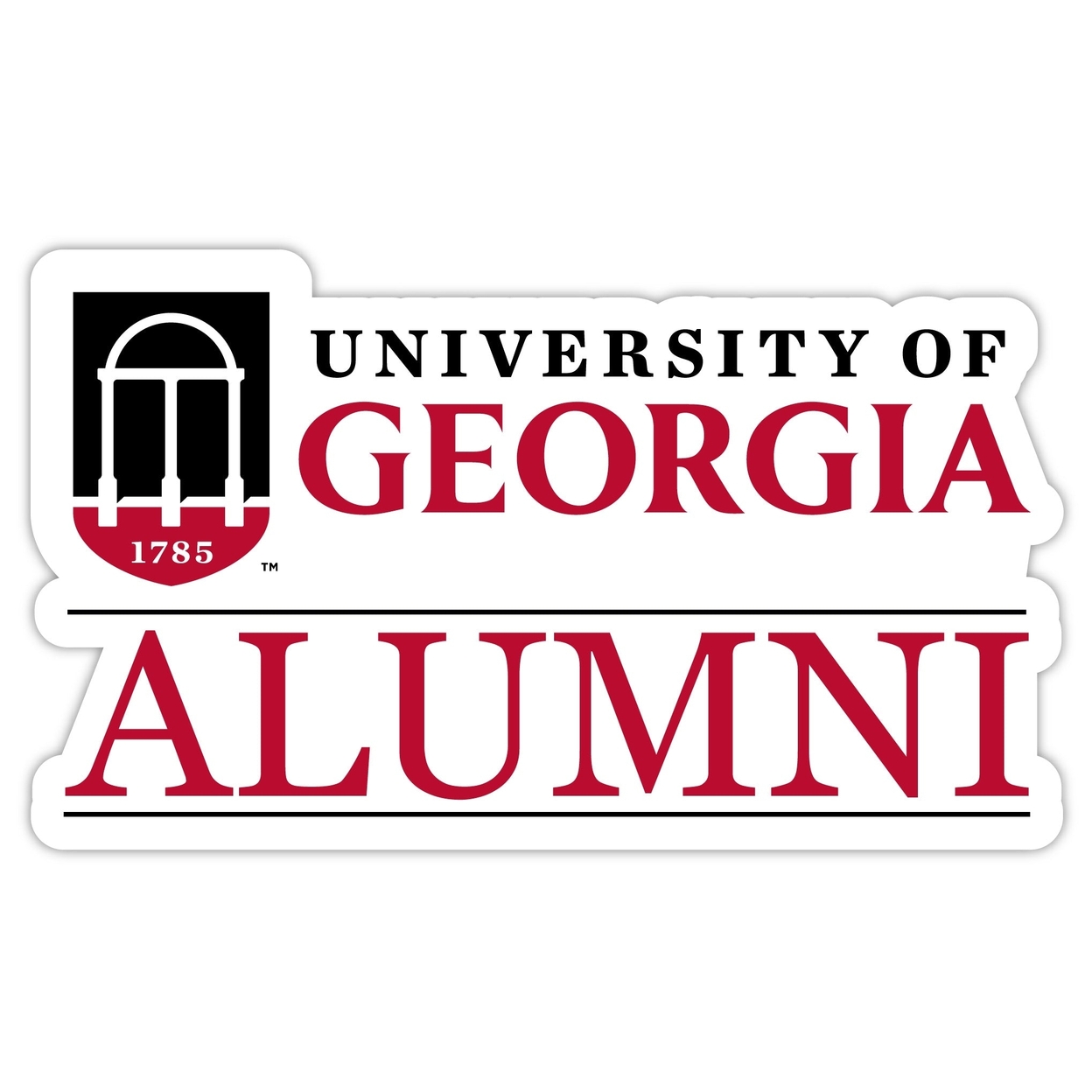 Georgia Bulldogs Alumni 4 Sticker - (4 Pack)