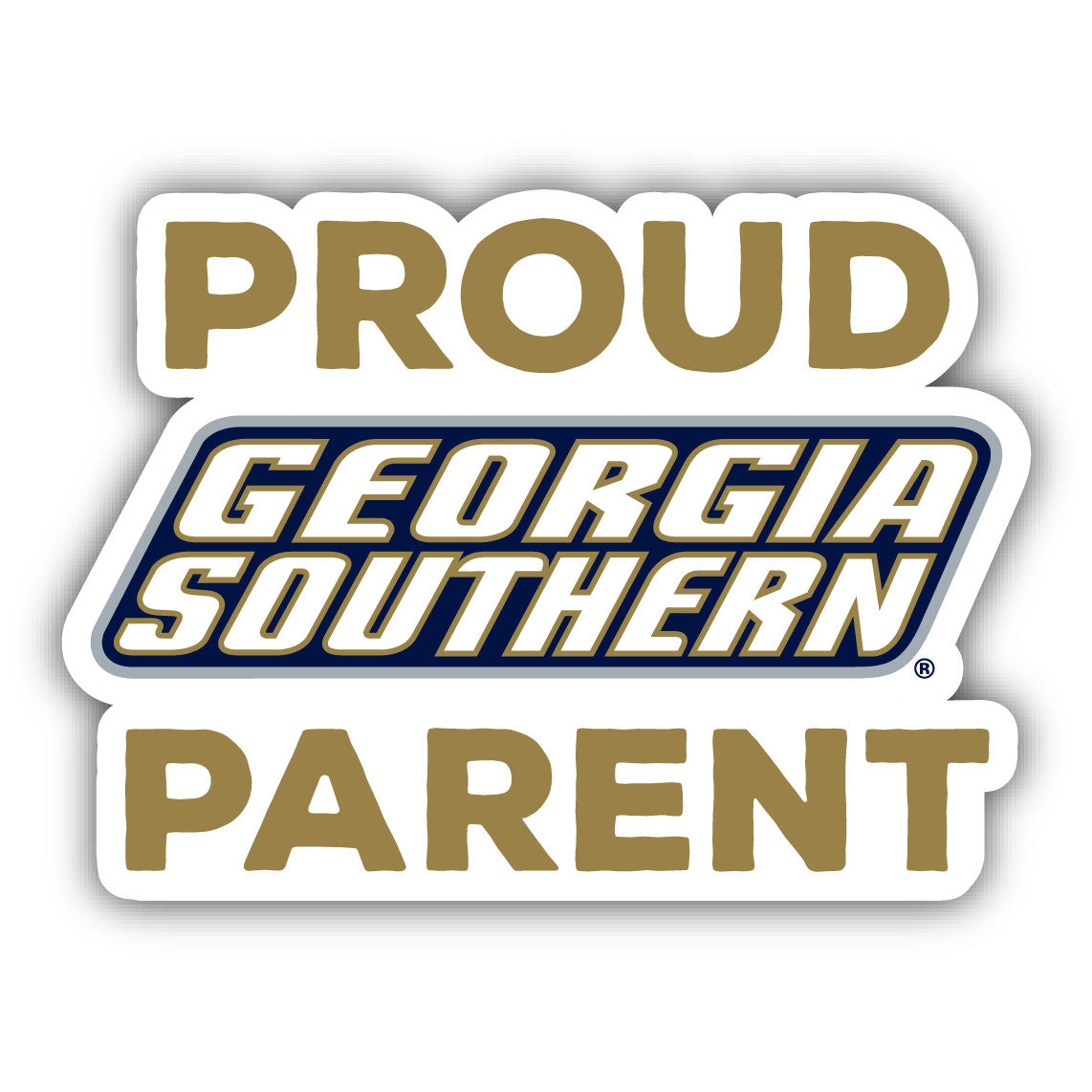 Georgia Southern Eagles Proud Parent 4 Sticker - (4 Pack)