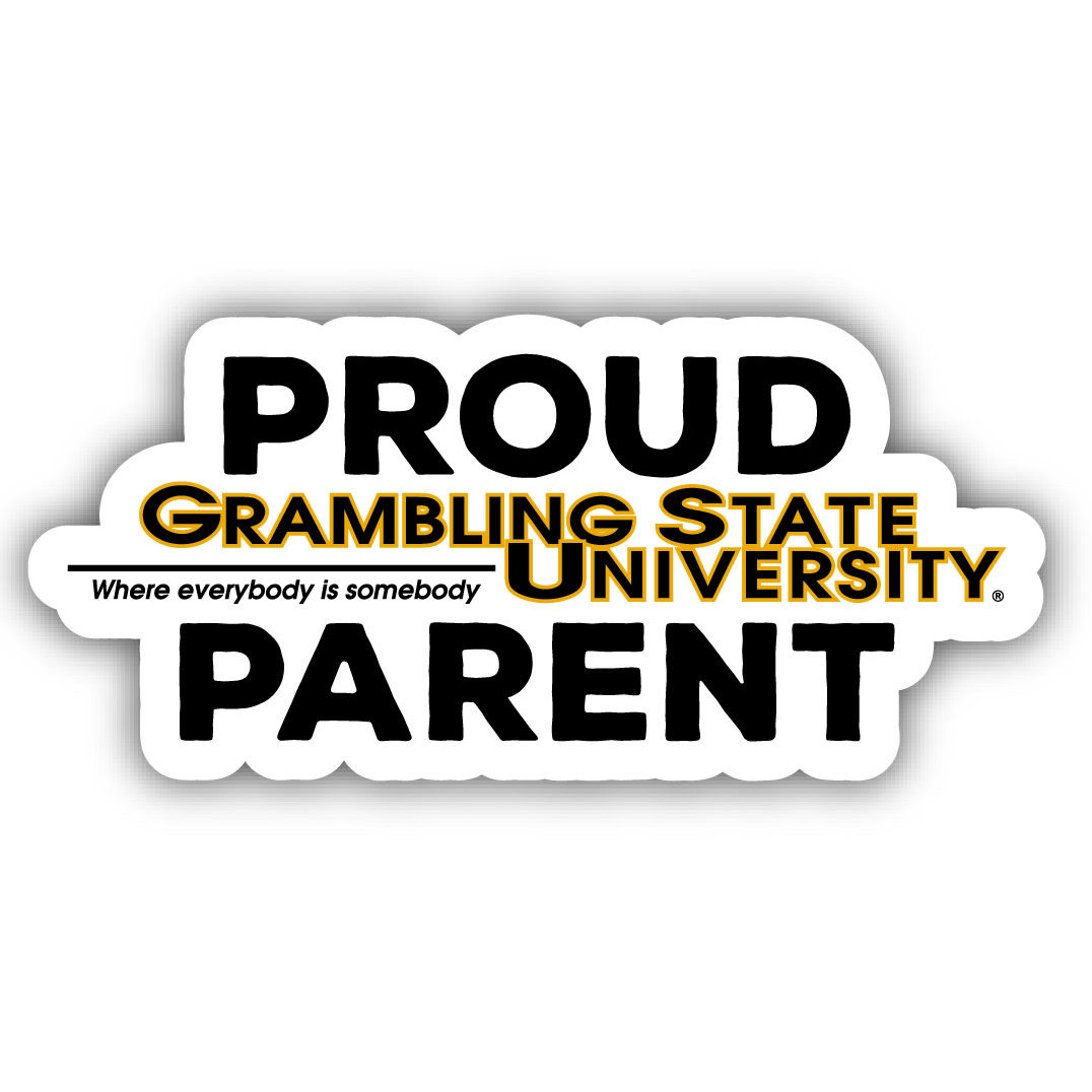 Grambling State Tigers Proud Parent 4 Sticker - (4 Pack)