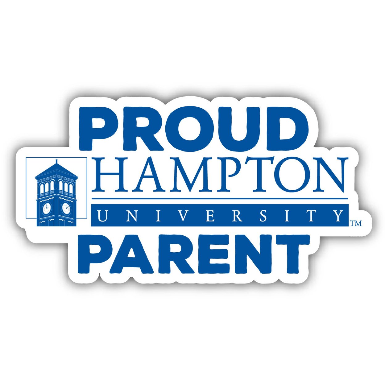 Hampton University Proud Parent 4 Sticker - (4 Pack)