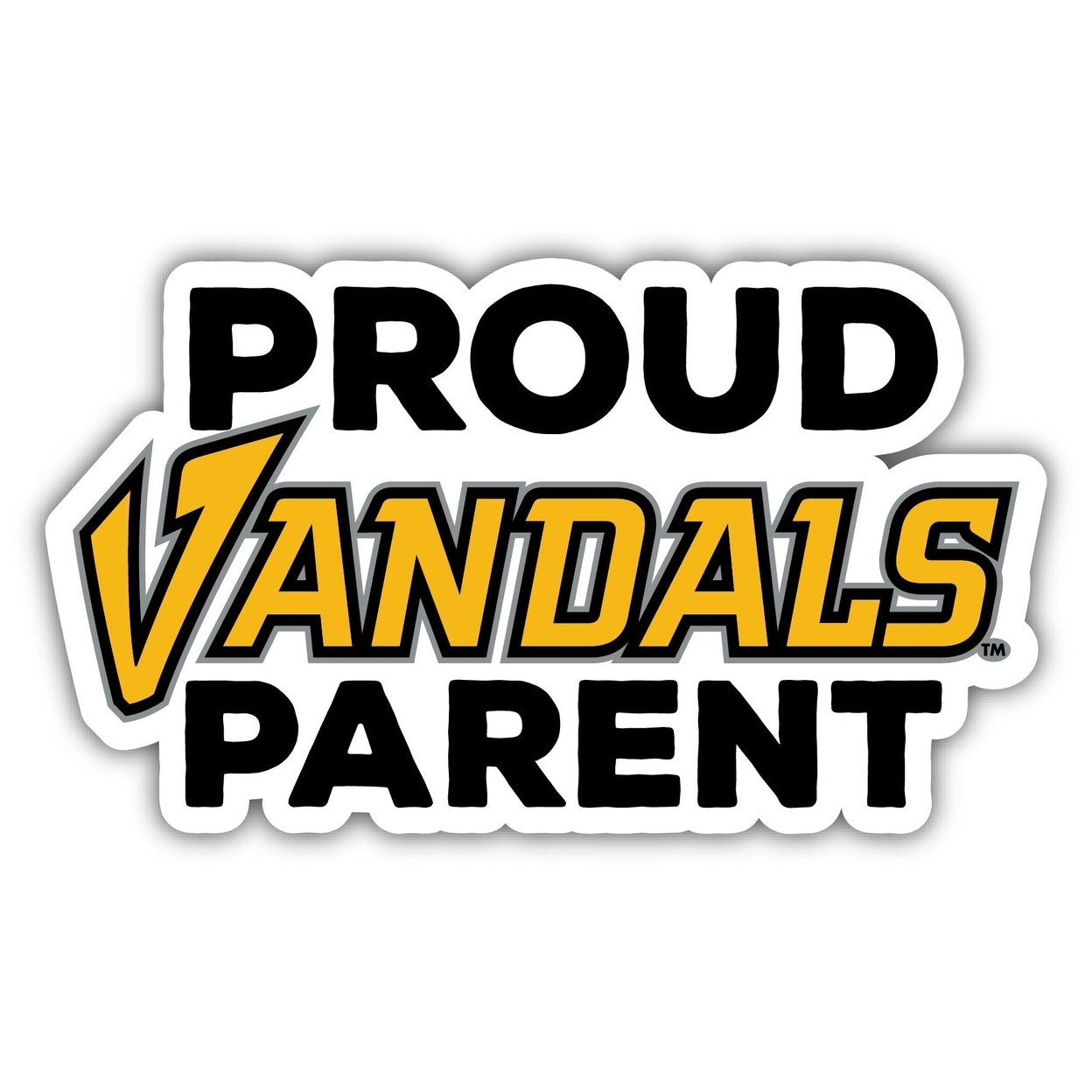 Idaho Vandals Proud Parent 4 Sticker - (4 Pack)