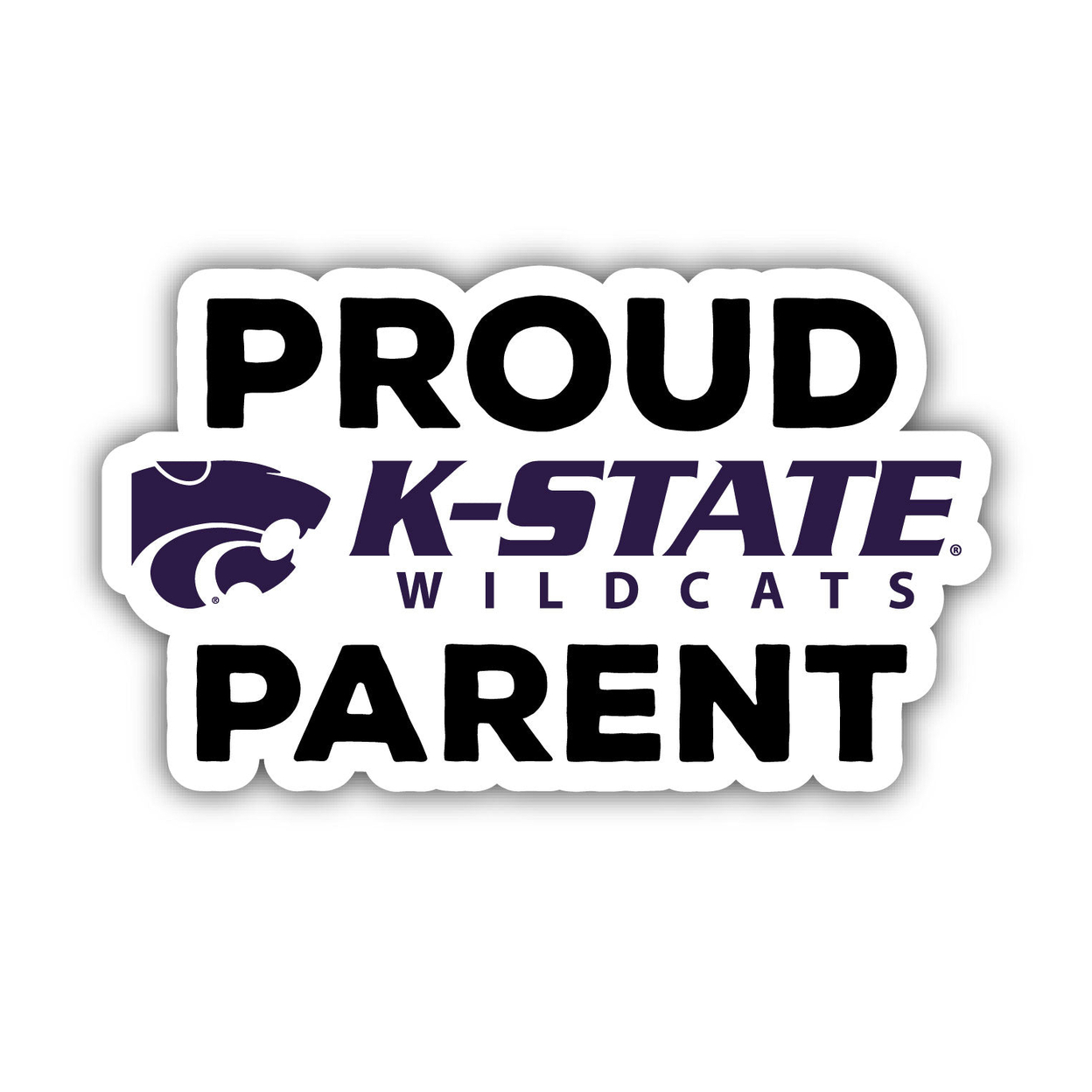 Kansas State Wildcats Proud Parent 4 Sticker