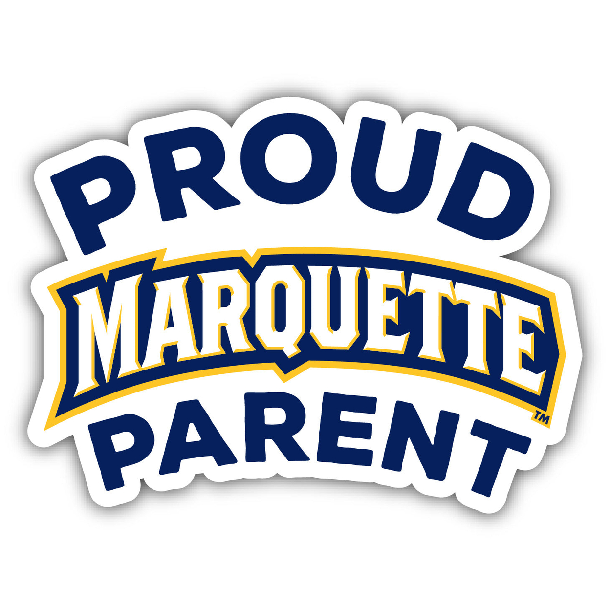 Marquette Golden Eagles Proud Parent 4 Sticker