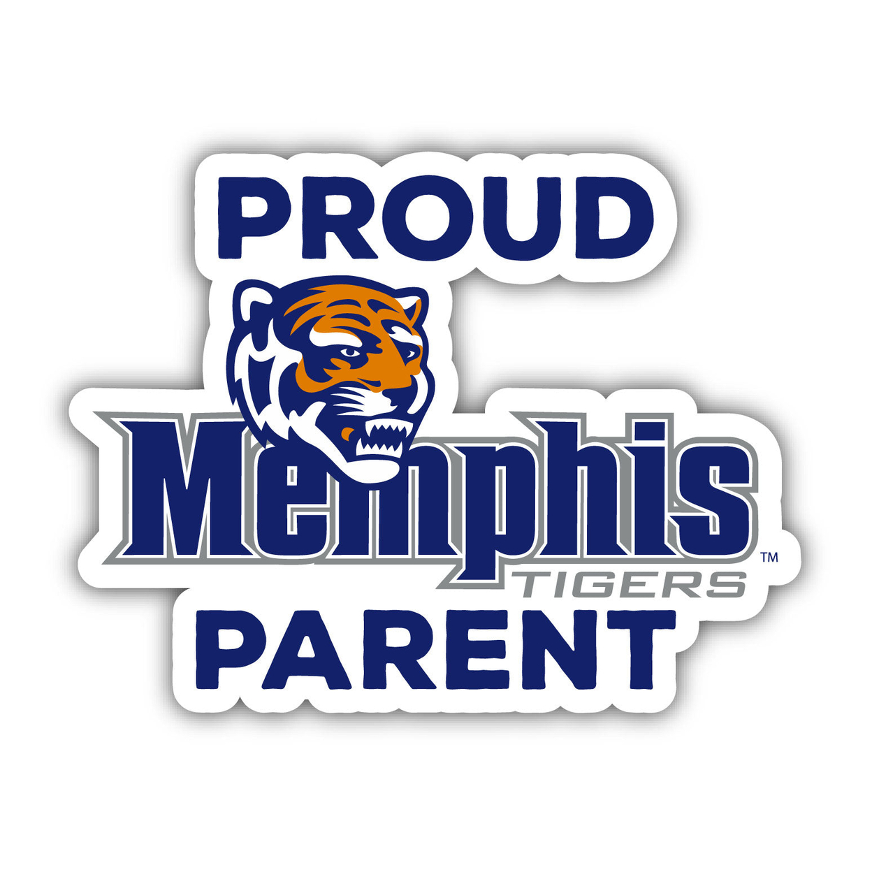 Memphis Tigers Proud Parent 4 Sticker