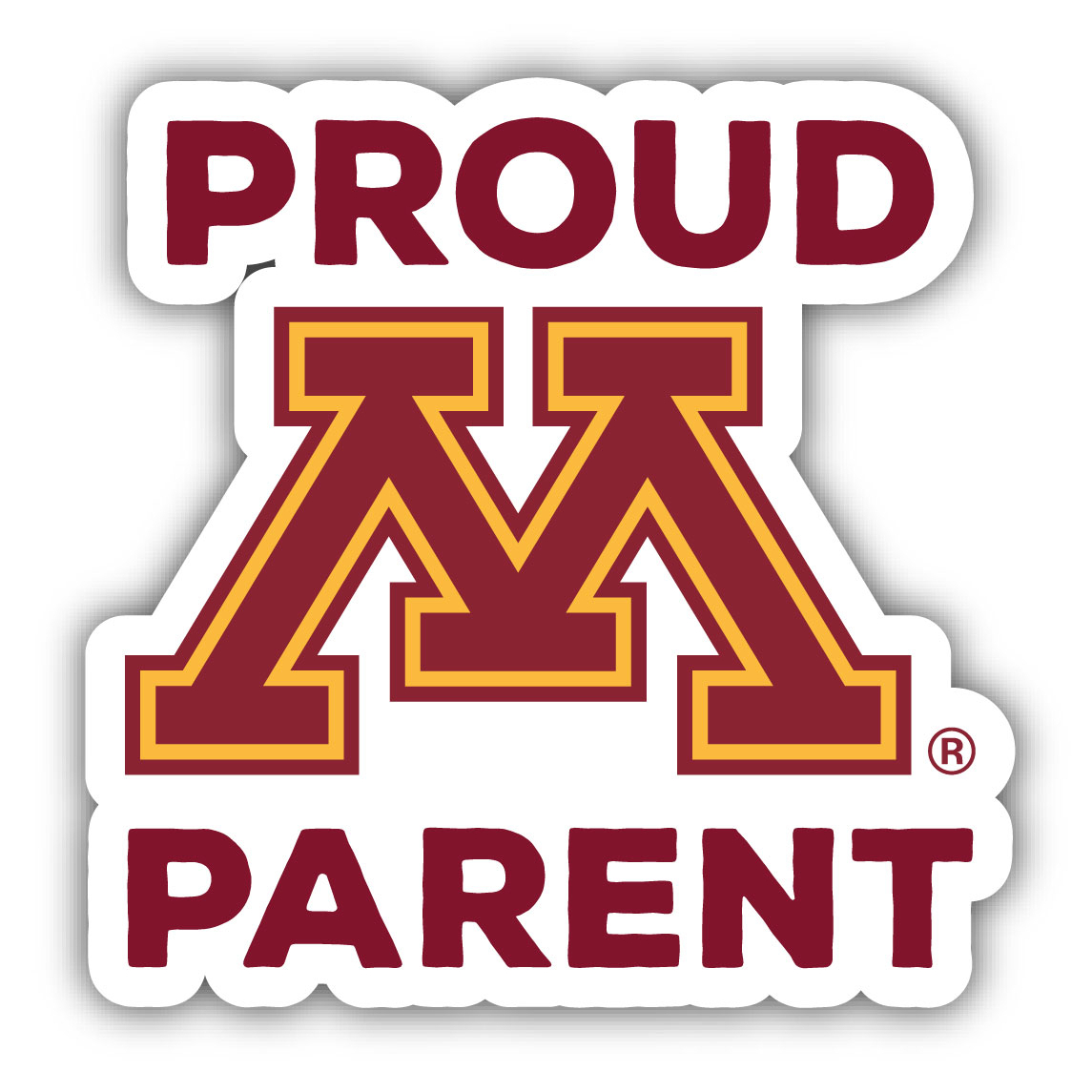 Minnesota Gophers Proud Parent 4 Sticker - (4 Pack)