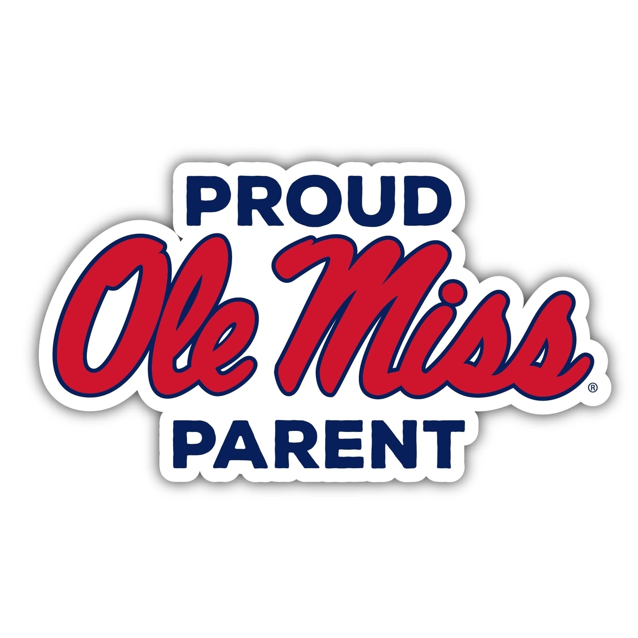 Mississippi Rebels Ole Miss Proud Parent 4 Sticker