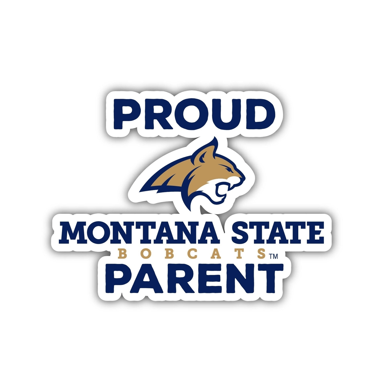 Montana State Bobcats Proud Parent 4 Sticker