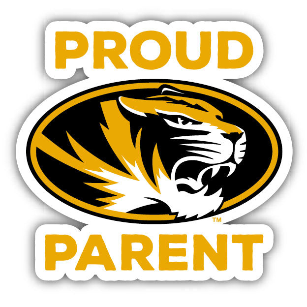 Missouri Tigers Proud Parent 4 Sticker - (4 Pack)