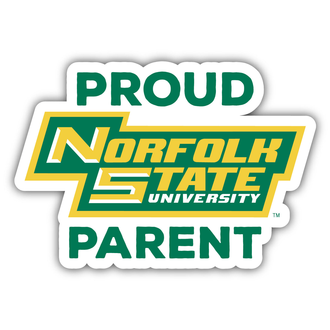 Norfolk State University Proud Parent 4 Sticker - (4 Pack)