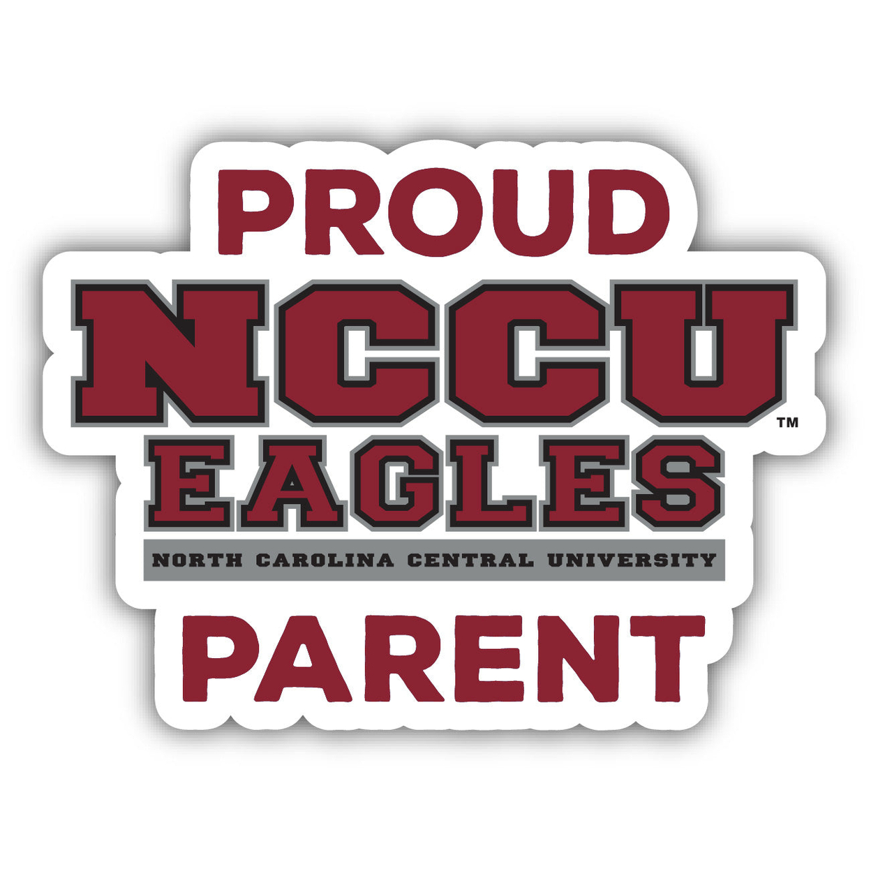 North Carolina Central Eagles Proud Parent 4 Sticker