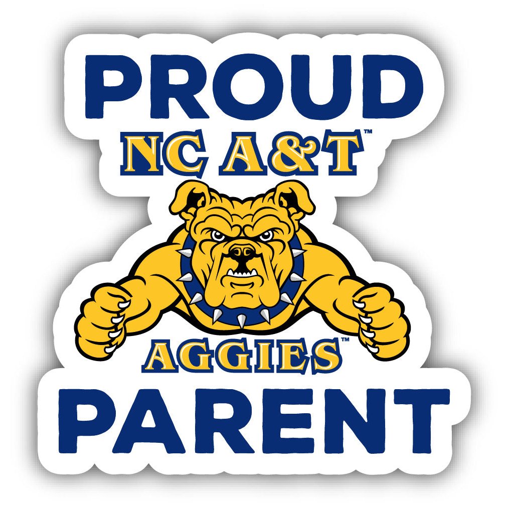North Carolina A&T State Aggies Proud Parent 4 Sticker