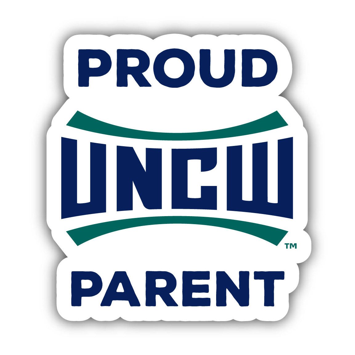 North Carolina Wilmington Seahawks Proud Parents 4 Sticker