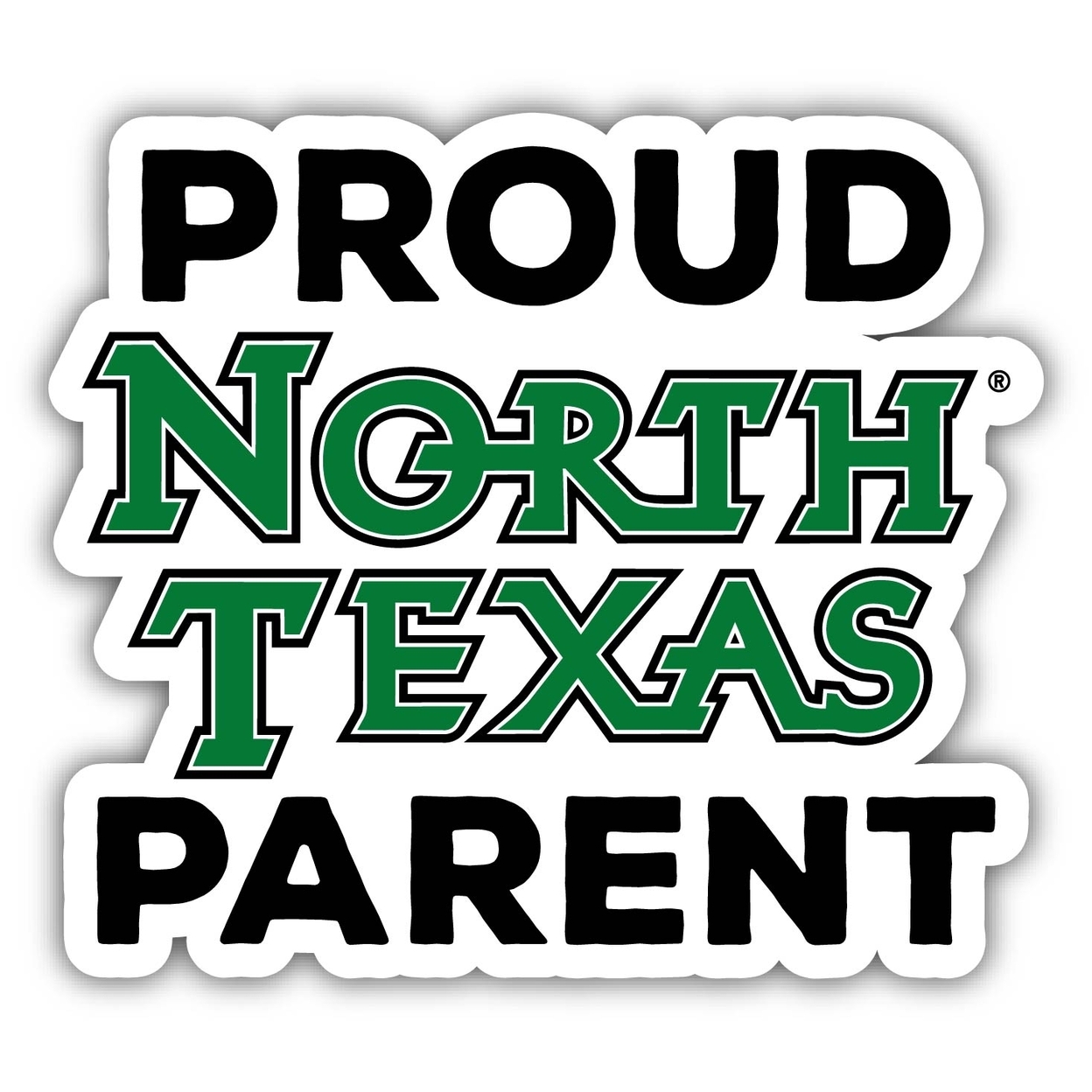 North Texas Proud Parent 4 Sticker - (4 Pack)