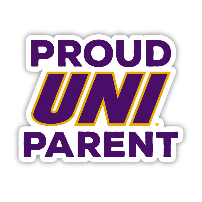 Northern Iowa Panthers Proud Parent 4 Stickers - (4 Pack)