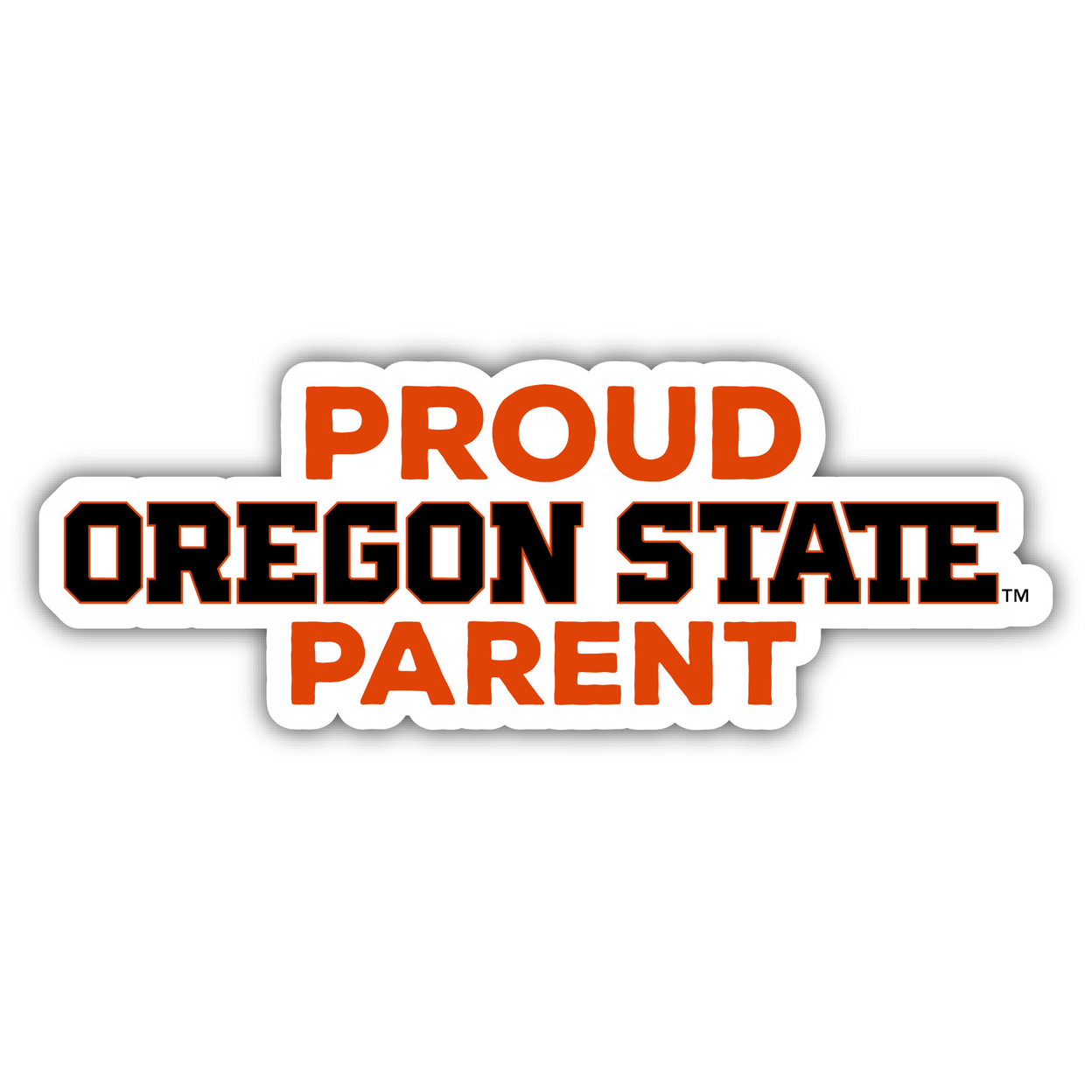 Oregon State Beavers Proud Parent 4 Sticker - (4 Pack)