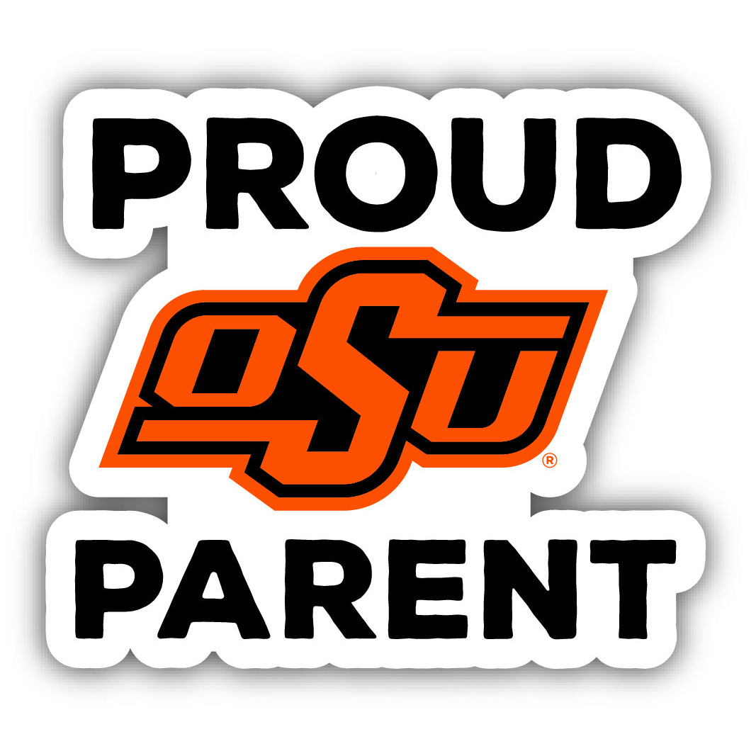 Oklahoma State Cowboys Proud Parent 4 Sticker - (4 Pack)