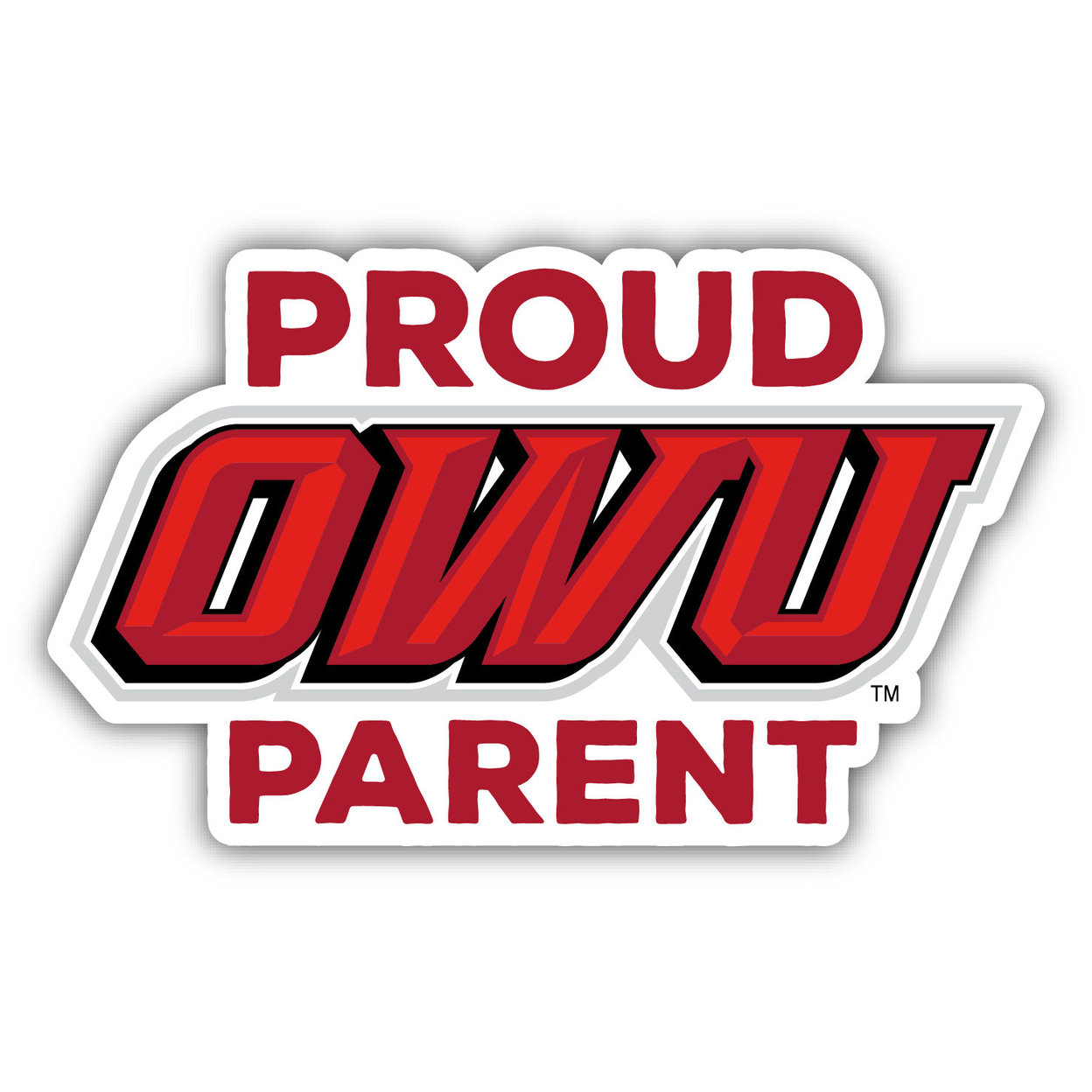Ohio Wesleyan University Proud Parent 4 Sticker - (4 Pack)