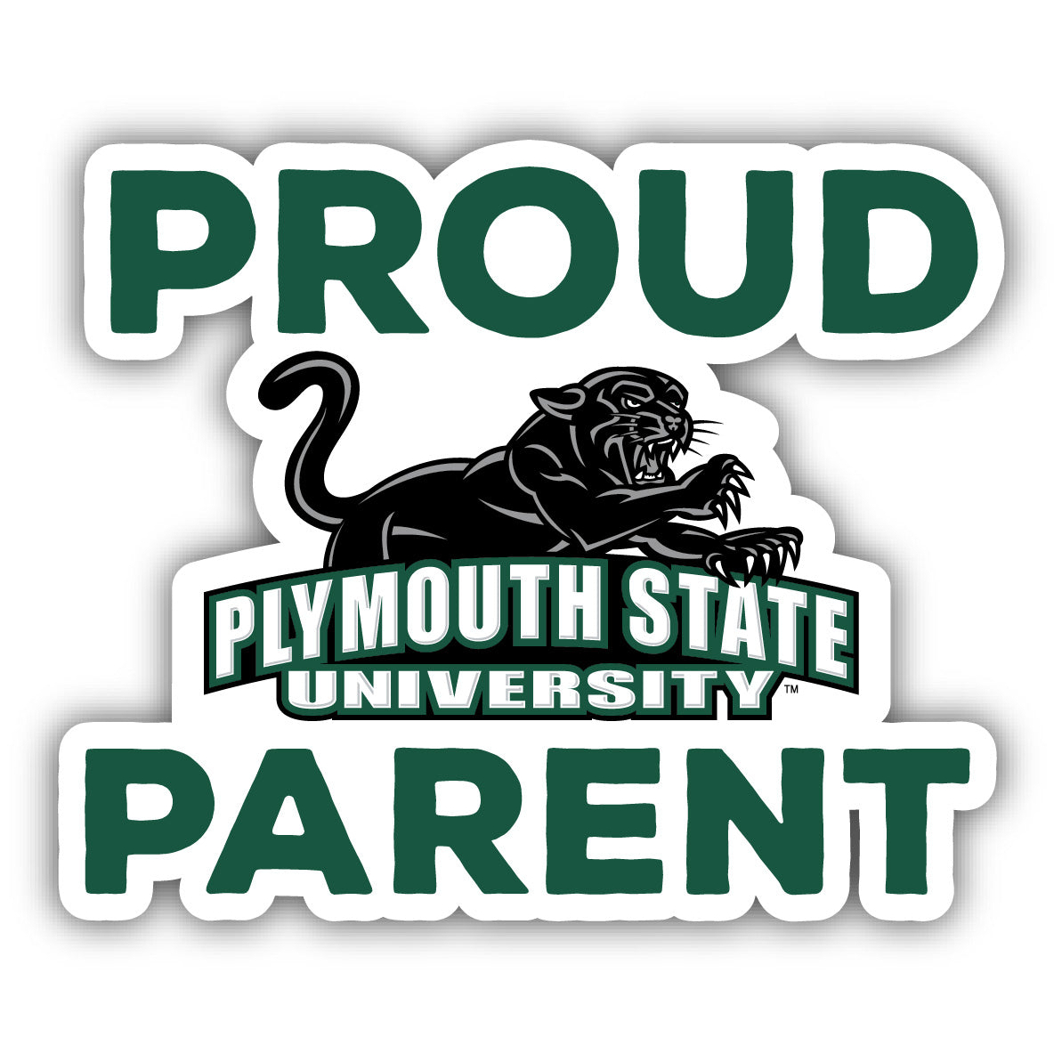 Plymouth State University Proud Parent 4 Sticker - (4 Pack)