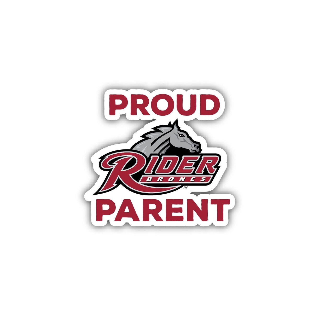 Rider University Broncs Alumni Proud Parent 4 Sticker