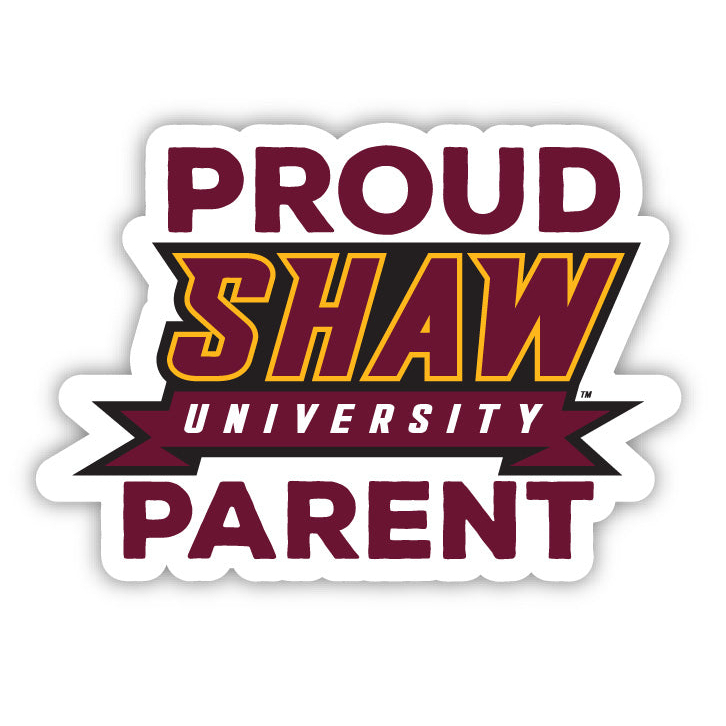 Shaw University Bears Proud Parent 4 Sticker - (4 Pack)