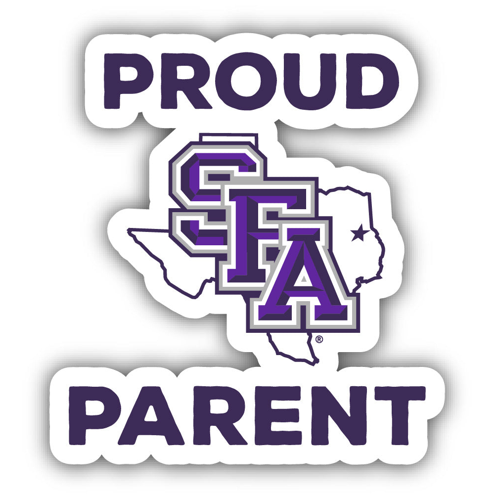 Stephen F. Austin State University Proud Parent 4 Sticker - (4 Pack)