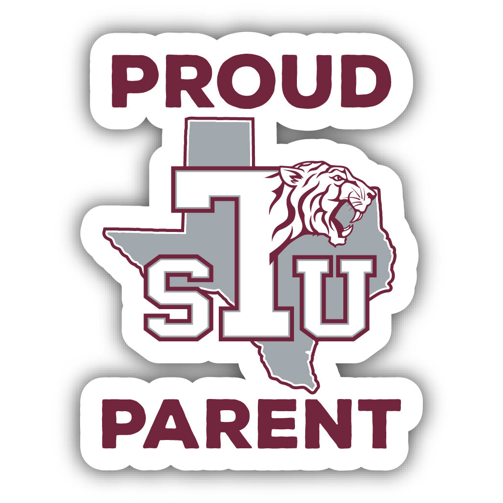 Texas Southern University Proud Parent 4 Sticker