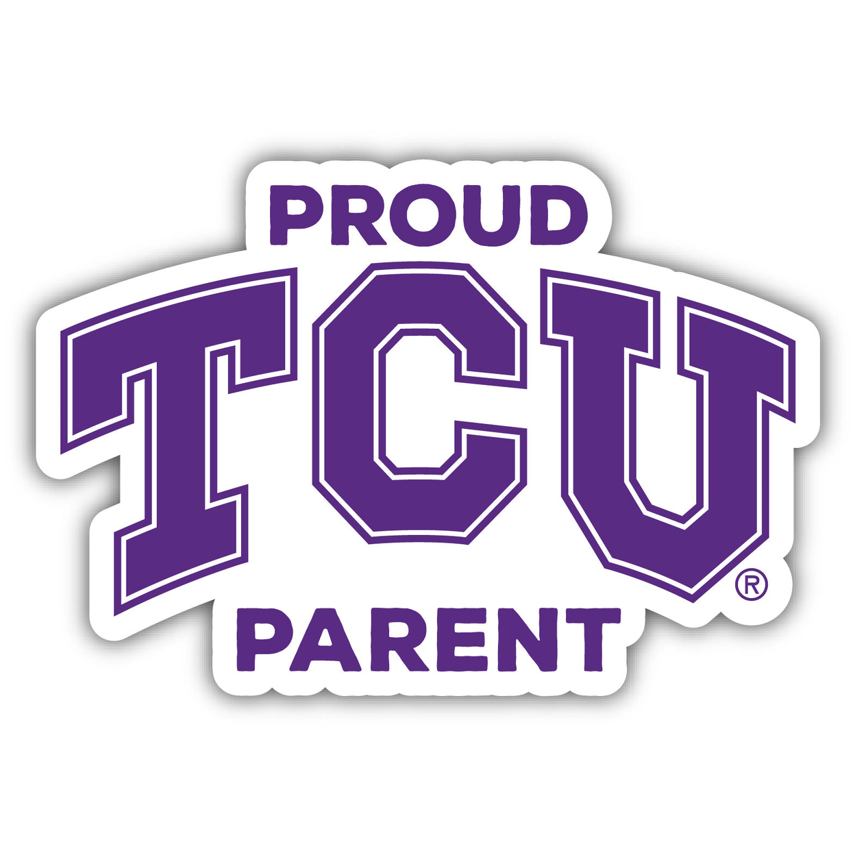 Texas Christian University Proud Parent 4 Sticker
