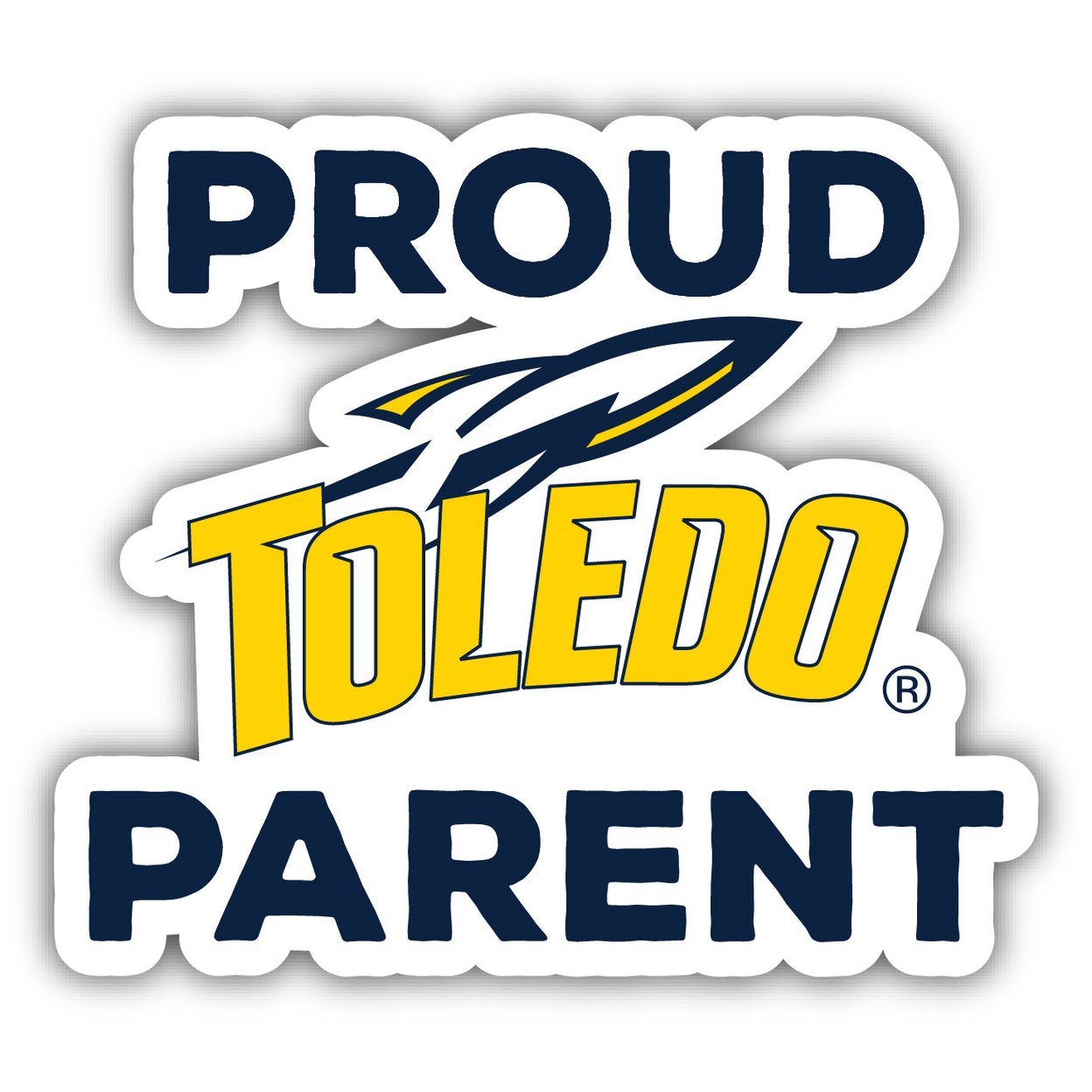Toledo Rockets Proud Parent 4 Sticker