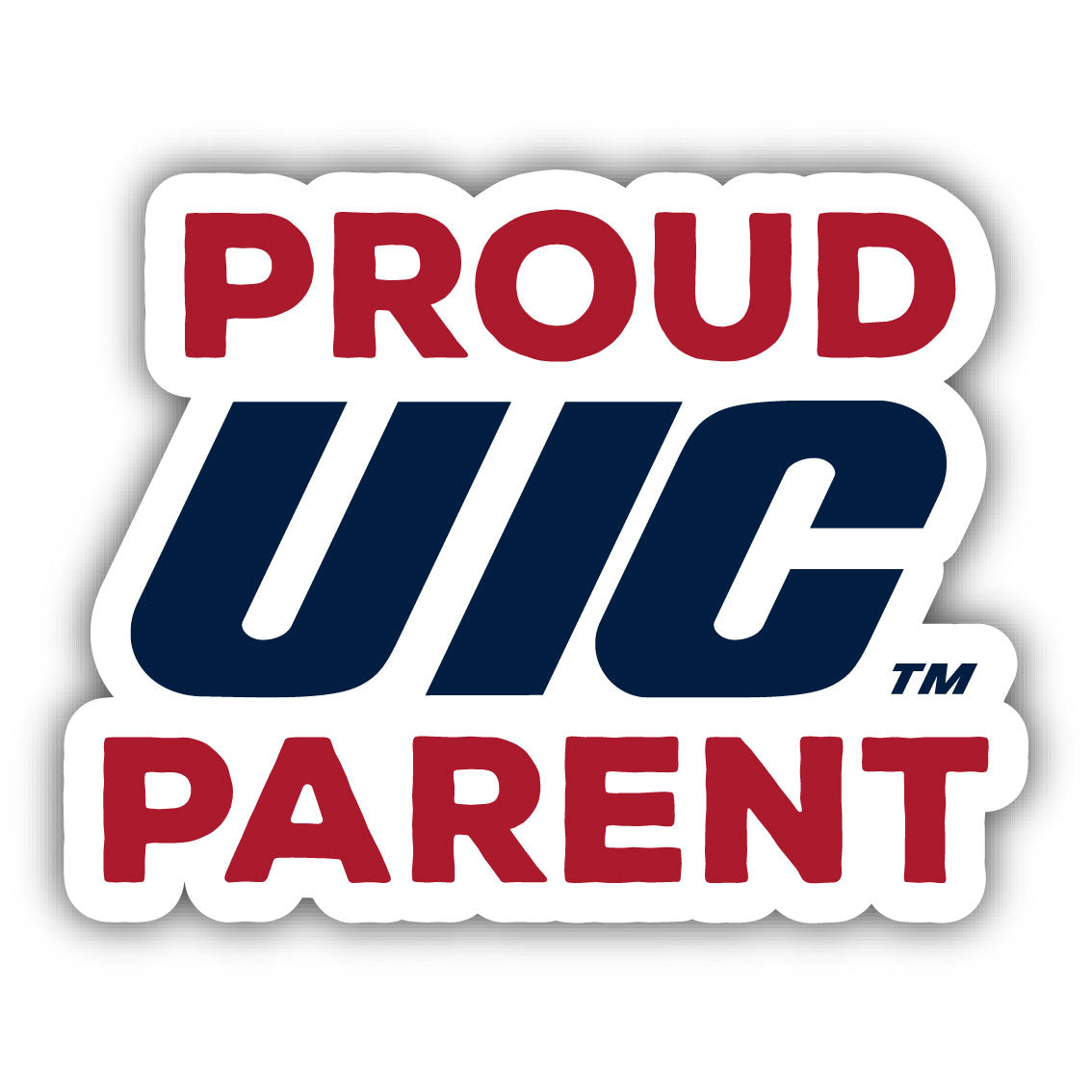 University Of Illinois At Chicago Proud Parent 4 Sticker - (4 Pack)