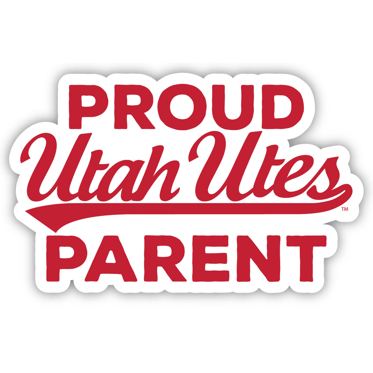 Utah Utes Proud Parent 4 Sticker