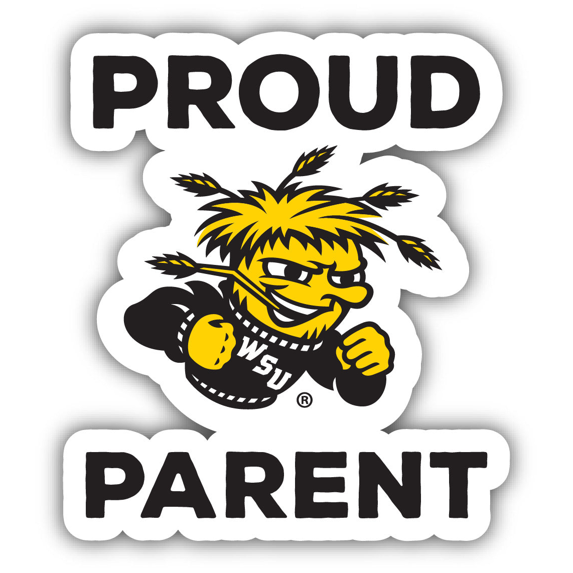 Wichita State Shockers Proud Parent 4 Sticker